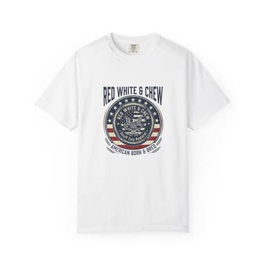 Snuff Cup Apparel | Red, White, & Chew Patriotic T-shirt