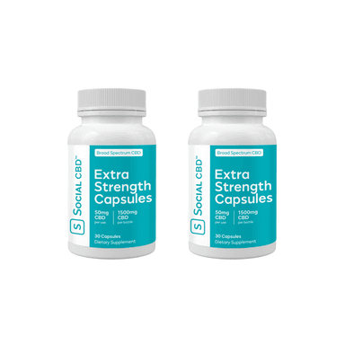 Extra Strength CBD Gel Capsules 2 Pack - 30 Count