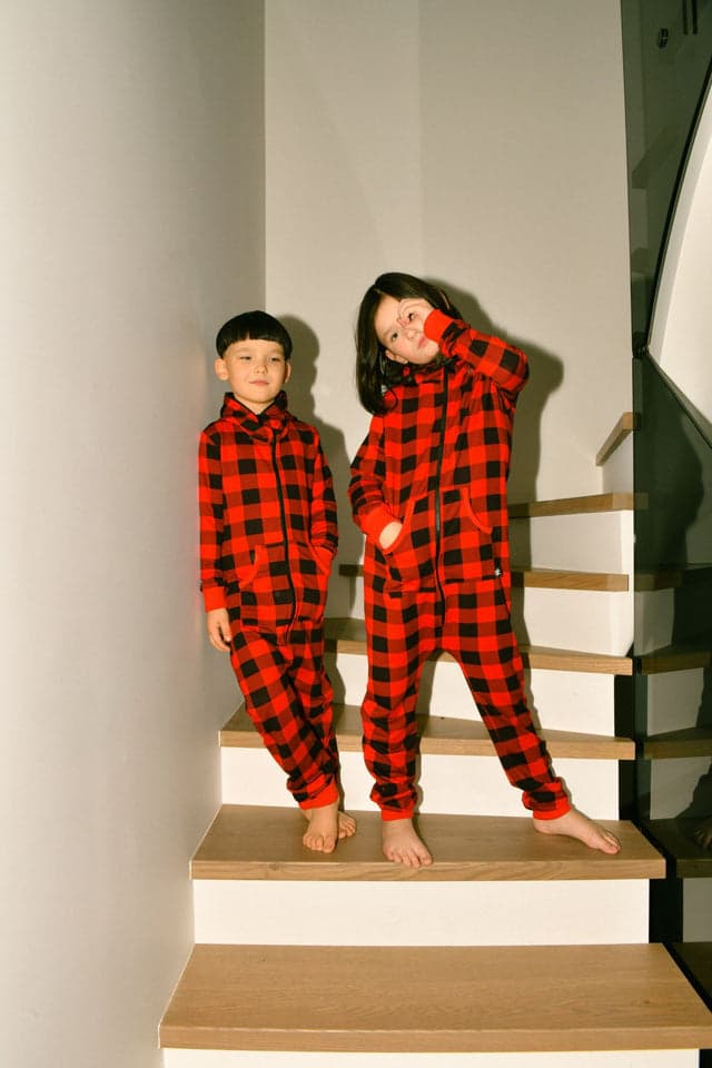 Sofa Killer checkered unisex kids onesie NOOK – Adult Jumpsuit, Premium Loungewear