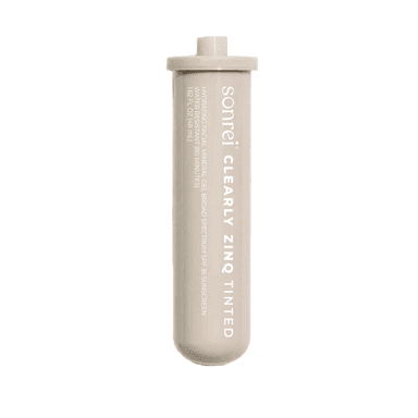 Clearly Zinq Tinted REFILL Hydrating Facial SPF 35 + Kinetin-Growth Factor Sunscreen Mineral Gel/Primer