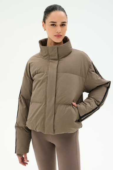 Maeve Puffer Jacket - Lentil/Black