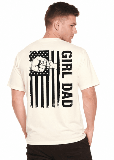 Girl Dad Flag Bamboo/Cotton Graphic T-Shirt