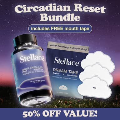 Circadian Reset Bundle - Stellace Night Capsules + FREE Mouth Tape - 30 Day Supply