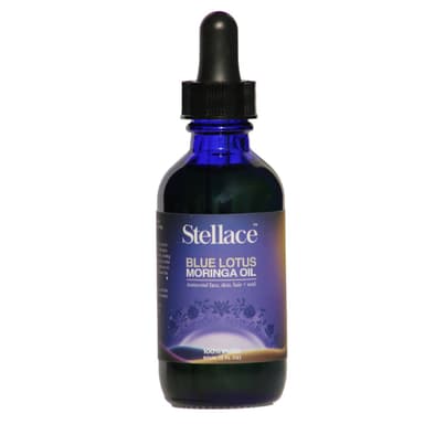 Egyptian Blue Lotus Moringa Oil - 60ml - 100% Pure & Natural Extract - Premium Therapeutic Grade For Face, Body and Hair Oil - Relaxation & Advanced Skin Care