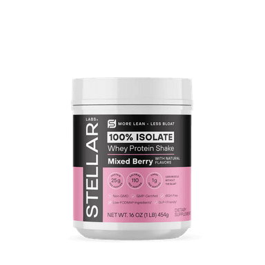 100% Isolate Whey Protein Shake Mixed Berry 1lb
