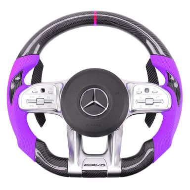Custom Carbon Steering Wheel for Mercedes-Benz AMG C63 C43 E63 GLC63 GLE63 GT 2018-2024