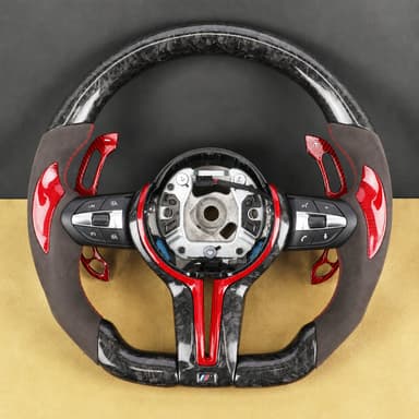 Custom Carbon Steering Wheel for BMW F Series 3 Series 4 Series 5 Series 6 Series M2 M3 M4 F30 F32 F36 F10 F12 F13 F80 F82 F87 2012-2019