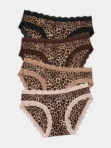 The Original Knicker Four Pack  - True Leopard