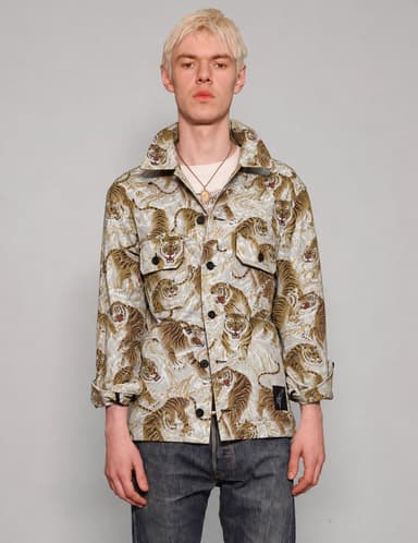 Tiger Workshirt – Stone, Black & Gold