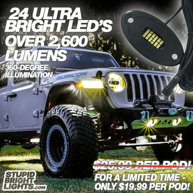 SB 24 LED Pod | Pure White Rock Lights