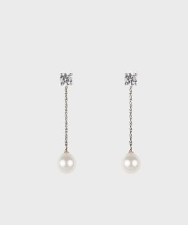 Kali Bridal Earrings Silver