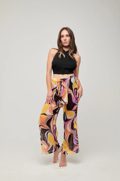 Pantalone Fiordaliso Pop Art – Linea Mare Blu