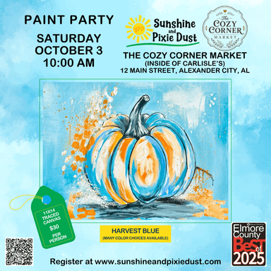 10/03/2026 AM 10:00 Paint Party (The Cozy Corner Market)