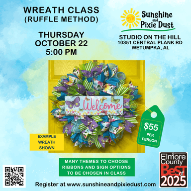 10/22/2026 PM 05:00 Wreath Class (SPD Studio)