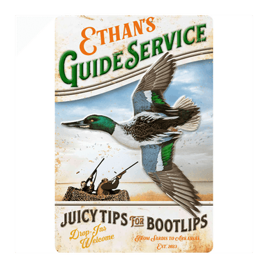 Hunting Wall Decor - Smiley's Guide Service - Metal Sign