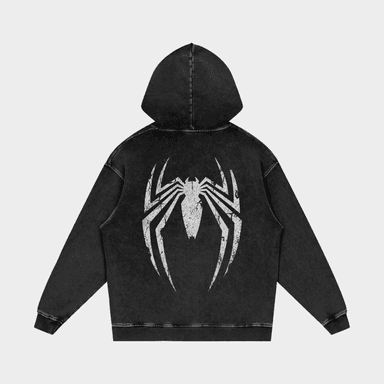 Spider Snow Washed Oversized Hoodie