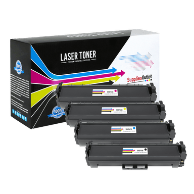 Compatible HP 410X (CF410X) All Colors High Yield Toner Cartridge - Black 6,500 - Color 5,000 Page Yield