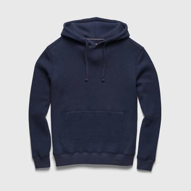 Ivan Waffle Fleece Hoodie - Navy Heather