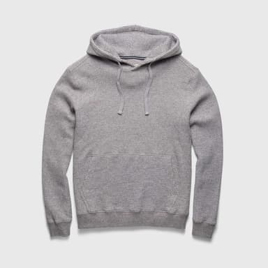Ivan Waffle Fleece Hoodie - Heather Grey