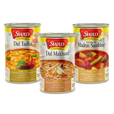SWAD Dal Makhani, Dal Takda & Madras Sambar