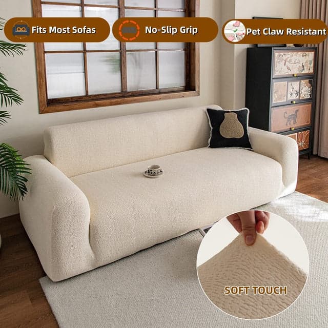 Scratch-Proof, Non-Slip, Machine Washable Sofa Cover — Fits Almost Any Sofa