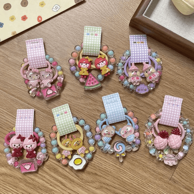 Acrylic Cartoon Bracelet Hair Ties