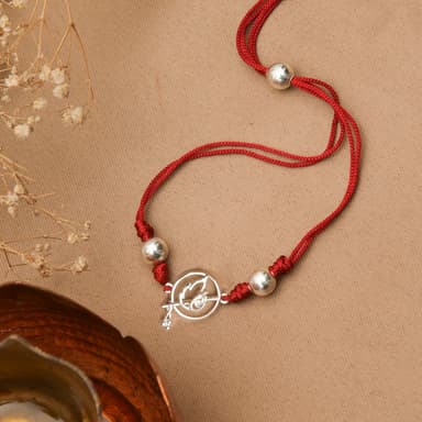 Murlidhar Silver Rakhi