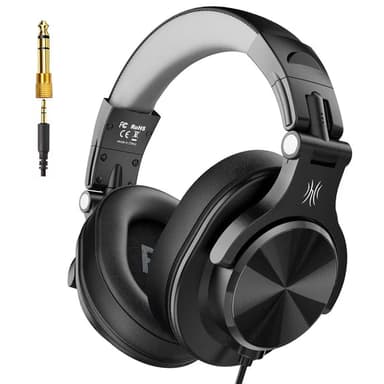 OneOdio A71D Wired over-Ear Headphones - Hi-Res Studio Monitor DJ Headset with 3.5/6.35mm Dual Jack