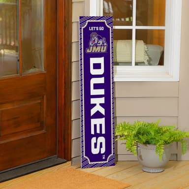 46" Double Sided Leaner, James Madison University, Winter Seasonal