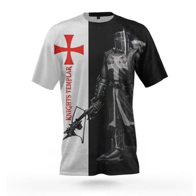 Knights Templar T-Shirt<br> Iron Helmet