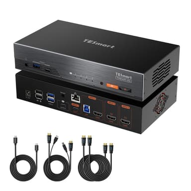 Für 2 Computer und 2 HDMI-Geräte – mit Unterstützung für bis zu 6K@60Hz / 5K@120Hz an kompatiblen Displays