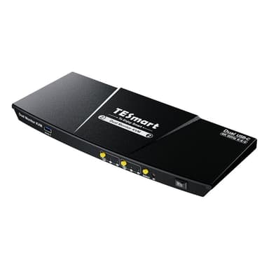 Generalüberholte Dual-Monitor-USB-C-KVM-Dockingstation-Kit - 4K60Hz, MST, EDID für 2 Laptops