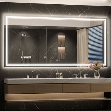 LED Bathroom Mirror with Bluetooth Speaker