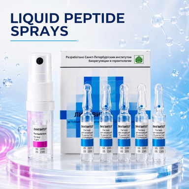 Liquid Peptide Sprays - Organ Support Peptides 5 x 1 ml
