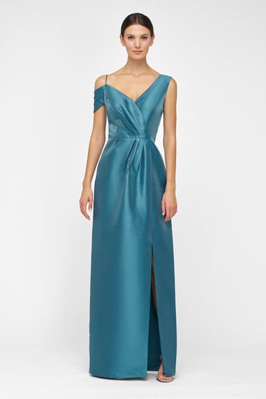 Metallic Organza Column Gown Kay Unger 55113818