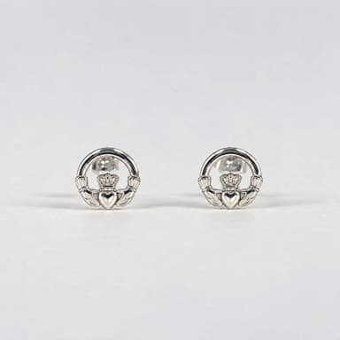 Sterling Silver Claddagh Earrings
