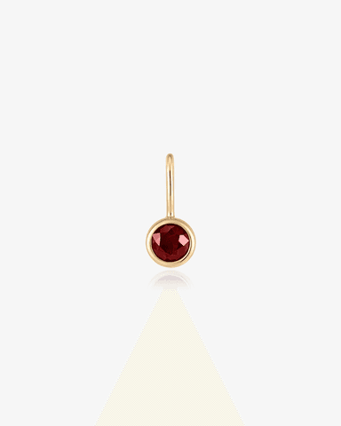 Birthstone Charm - 14k Solid Gold
