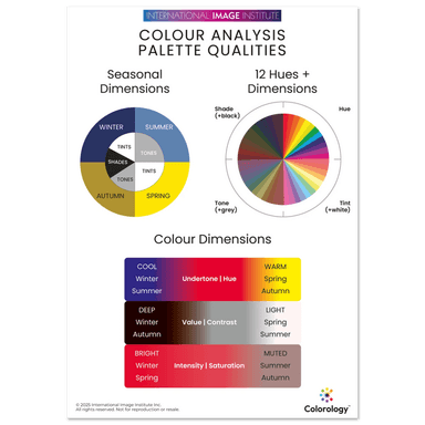 Colour Analysis Palette Qualities Poster
