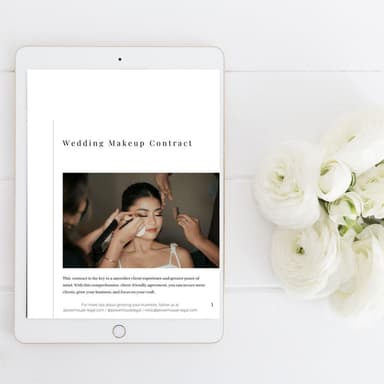 Wedding Makeup Contract [PRE-SALE]