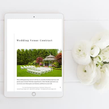 Wedding Venue Contract
