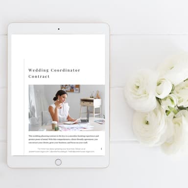 Wedding Coordinator Contract Template