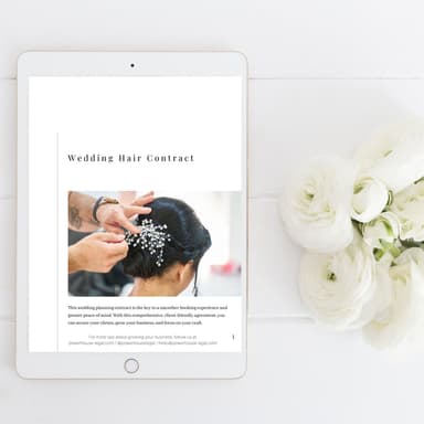 Wedding Hair Contract [Pre-sale]