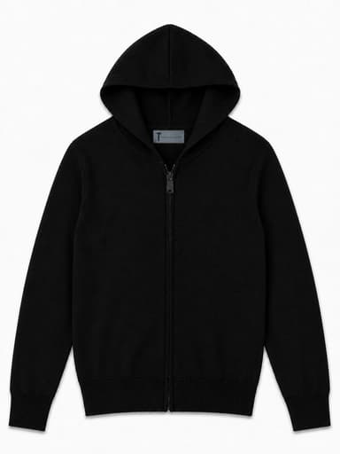 T.O. Collection Men Full Zip Knit Hooded Sweater