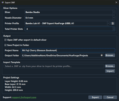 3MF Export Plugin