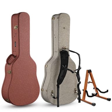 TheLAShop Backpack Guitar Case with Stand for Acoustic Guitar