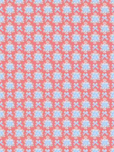 Christmas Blue Grandmillennia Floral 3591