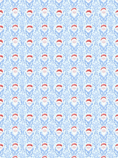 Christmas Blue Grandmillennia Santa 3590