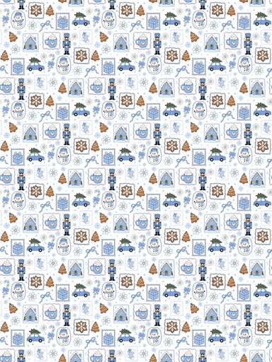 Blue Christmas Stamps 3588