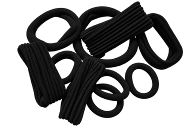 Cushioned Hair Ties | Classic Black