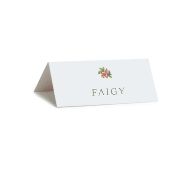 Shivas HaMinim placecard
